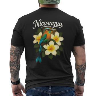 Nicaragua Guardabarranco Sacuanjoche Torogoz 505 Nicoya Flor Men's T-shirt Back Print - Thegiftio UK