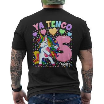 Niñas 5 Cumpleaños Unicornio Ya Tengo 5 Años Camiseta Hombre Estampado Espalda - Regaloses