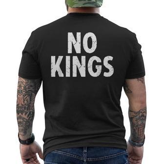 No Kings メンズTシャツ バックプリント - Kawaiitshirt