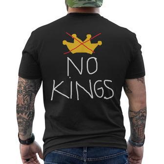 No Kingsince 1776 Bandiera Usa Patriottica 4 Luglio T-shirt da uomo con stampa posteriore - Novitaregali