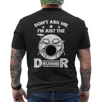 No Me Preguntesoyolo El Baterista Tambores Música Banda De Metal Camiseta Hombre Estampado Espalda - Regaloses