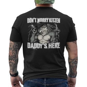 No Te Preocupes Kitten Daddy's Here Werewolf Meme Alpha Wolf Camiseta Hombre Estampado Espalda - Regaloses