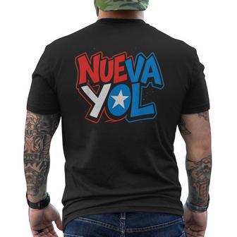 Nuevayol Puerto Rican Graffiti Hood Boricua Pride New York Men's T-shirt Back Print - Thegiftio UK
