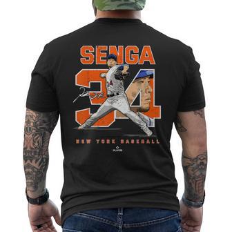 Number And Portrait Kodaienga New York Mlbpa メンズTシャツ バックプリント - Kawaiitshirt