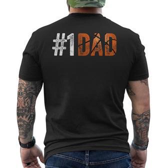 Number One Basketball Dad From Son For Fathers Day Men's T-shirt Back Print - Thegiftio