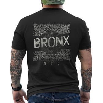Nyc Bronx バンダナスタイル アンティーク調tシャツ メンズTシャツ バックプリント - Kawaiitshirt