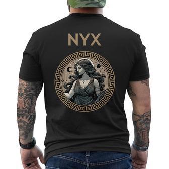 Nyx Déesse Grecque De La Nuit Mythologie Grecque Antique T-shirt imprimé au dos - Cadeauxyz