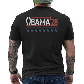 Obama 28 Retro Vintage Men's T-shirt Back Print - Thegiftio UK