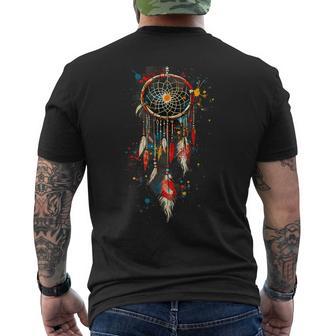 Obra De Arte De Atrapasueños De La Tribu India Nativa Camiseta Hombre Estampado Espalda - Regaloses
