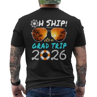 Oh Ship It's A Grad Trip 2026 Graduation Cruise Men's T-shirt Back Print - Thegiftio UK