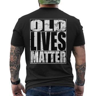 Old Lives Matter Blm Para Hombres Mayores Abuelo Papá Cumpleaños Camiseta Hombre Estampado Espalda - Regaloses
