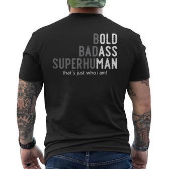 Old Man Saying Fathers Day Birthday Dad Grandpa Men Men's T-shirt Back Print - Monsterry UK