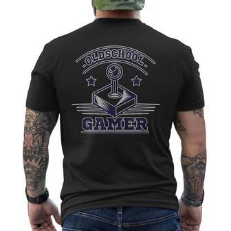 Oldschool Gamer ジョイスティック メンズTシャツ バックプリント - Kawaiitshirt