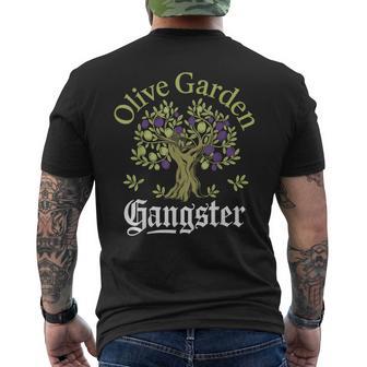 Olive Garden Gangster Olive Tree Graphic Men's T-shirt Back Print - Thegiftio UK