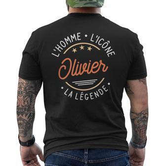 Olivier L'homme L'icône La Légende T-shirt imprimé au dos - Cadeauxyz