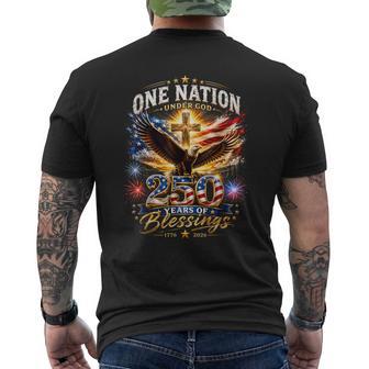 One Nation Under God 250 Years 250Th Anniversary Usa Men Men's T-shirt Back Print - Thegiftio UK