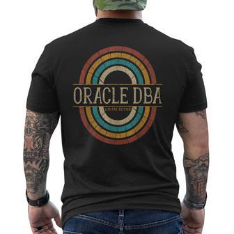 Oracle Dba ヴィンテージ レトロ メンズTシャツ バックプリント - Kawaiitshirt