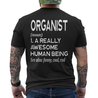 Organ Player Definition Drôle Musicien De Musique T-shirt imprimé au dos - Cadeauxyz