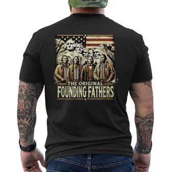 The Original Founding Fathers American Indian Usa Flag Men's T-shirt Back Print - Thegiftio UK