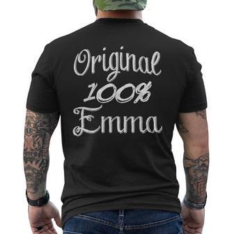 Originale 100 Emma Concritta Divertente Per Gli Amici T-shirt da uomo con stampa posteriore - Novitaregali