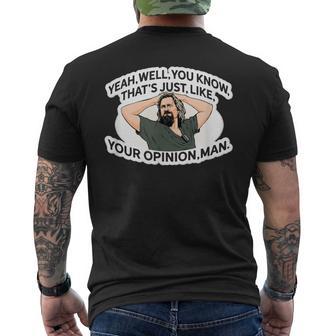 Ouais Eh Bien C'est Comme Ton Opinion Mec T-shirt imprimé au dos - Cadeauxyz