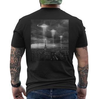 Ovnisobre París Extraterrestres Ovnis Camiseta Hombre Estampado Espalda - Regaloses