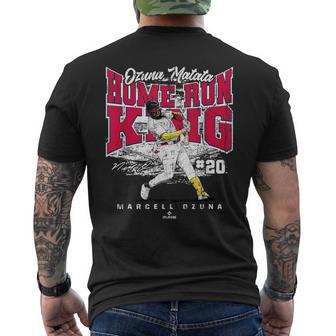 Ozuna Matata Home Run King Marcell Ozuna Atlanta Mlbpa メンズTシャツ バックプリント - Kawaiitshirt