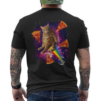 Pace Cat Pizza Con Arcobaleno T-shirt da uomo con stampa posteriore - Novitaregali