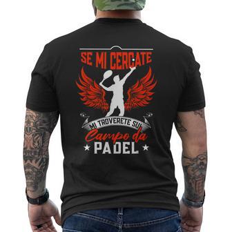 Paddle Tennis Padelista Padel Divertente T-shirt da uomo con stampa posteriore - Novitaregali