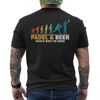Padel E Birra Ecco Perchéono Lui Divertentiport Di Padel T-shirt da uomo con stampa posteriore - Novitaregali
