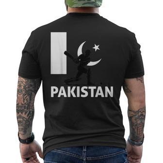 Pakistan Cricket Pakistan Flag Pakistani Cricket Men's T-shirt Back Print - Monsterry
