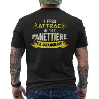 Panettiere Fa Innamorare Panettiere Divertente T-shirt da uomo con stampa posteriore - Novitaregali