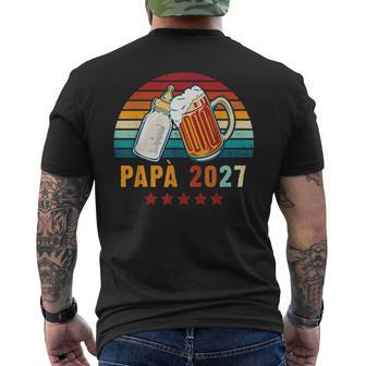 Papà 2027 Futuro Papà Giovane Papà Diventi Papà T-shirt da uomo con stampa posteriore - Novitaregali