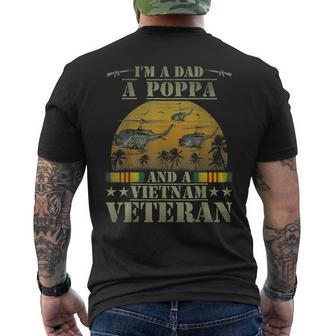 Papá Poppaietnameterano Helicóptero Uh-1 Hueyintage Camiseta Hombre Estampado Espalda - Regaloses