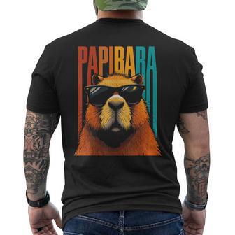 Papibara – Lustigesatertagsgeschenk Für Papa Männer T-Shirt mit Rückendruck - Seseable