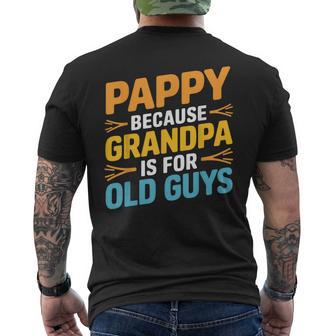 Pappy For Grandpa From Grandkids Father's Day Pappy Men's T-shirt Back Print - Thegiftio UK