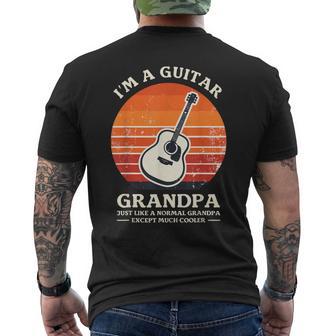 Papy Guitariste Guitare Acoustique Musique Musicien T-shirt imprimé au dos - Cadeauxyz