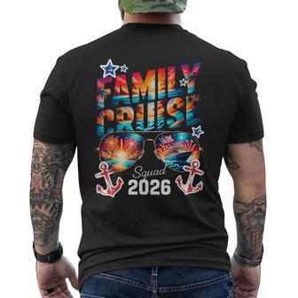 Patriotic Family Cruise Squad 2026 Men's T-shirt Back Print - Thegiftio UK