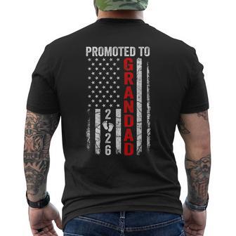Patriotic Promoted To Grandad 2026 First Time New Grandad Men's T-shirt Back Print - Thegiftio UK
