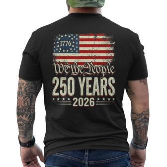 We The People 1776 Usa 250 Years American Patriotic 4Th July Men's T-shirt Back Print - Thegiftio UK