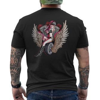 Per Motociclisti E Motociclisti Pinup Lady T-shirt da uomo con stampa posteriore - Novitaregali