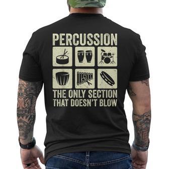 Percusión Percusionista Batería Camiseta Hombre Estampado Espalda - Regaloses