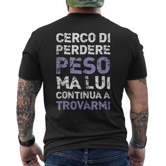 Perdere Pesocritte Divertenti Dieta Palestra Fitness T-shirt da uomo con stampa posteriore - Novitaregali