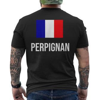 Perpignan France Drapeauilleacances Racines France T-shirt imprimé au dos - Cadeauxyz