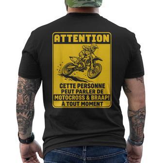 Personne Peut Parler De Motocross Moto Cross Motard Humour T-shirt imprimé au dos - Cadeauxyz