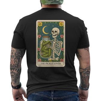 The Pickle Lover Tarot Card Men's T-shirt Back Print - Thegiftio UK