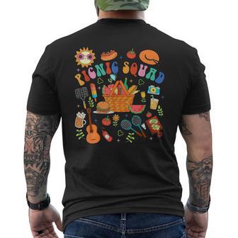 Picnic Squad Outdoor Summer Party Picnic Month Men's T-shirt Back Print - Thegiftio UK
