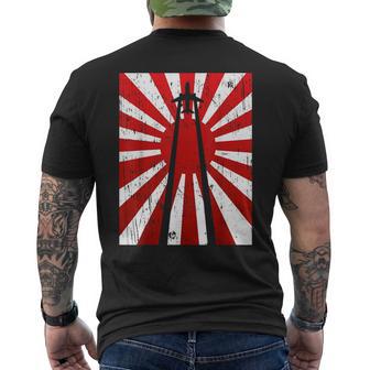 Pilot Plane Airport Air Traffic Controller Risingun Flag メンズTシャツ バックプリント - Kawaiitshirt