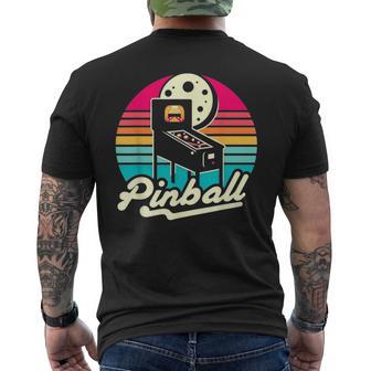 Pinball Retro Pinball Amante Pinball Arcada Jugador Pinball Camiseta Hombre Estampado Espalda - Regaloses