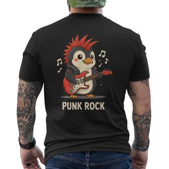 Pingouin Punk Rock Drôle Avec Guitare Et Phrase Humoristique T-shirt imprimé au dos - Cadeauxyz